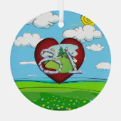 TOP Golf 18 Glasdekoration Ornament Aus Glas (Rückseite)