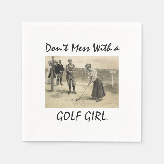 TOP Golf Girl Napkins Serviette (Vorderseite)