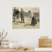 TOP Golf Girl Poster (Küche)