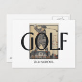 TOP Golf Old School Postkarte (Vorne/Hinten)