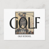 TOP Golf Old School Postkarte (Vorderseite)