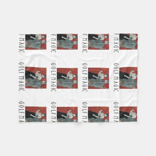 TOP Golf Paare Fleecedecke (Vorderseite (Horizontal))