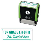 "TOP GRADE ANSTRENGUNG!" Briefmarke zu Gummi Permastempel (Beispiel)