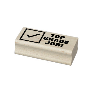 "TOP GRADE ARBEIT!" Feedback-Stempel Gummistempel