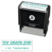 "TOP GRADE JOB!" + Name des benutzerdefinierten Le Permastempel (Beispiel)