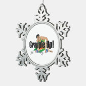 TOP Grappup Schneeflocken Zinn-Ornament (Rechts)