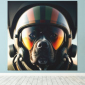 TOP GUN ACE DOG ART DRUCKSERIE NR. 2 LEINWANDDRUCK (Insitu (Holzboden))