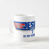 Top Gun Logo Jesus Christus Wingman Movie Tasse (Vorderseite Links)