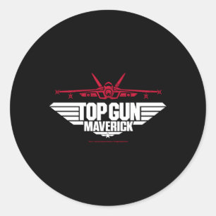 Top Gun Maverick Fighter Jet Runder Aufkleber