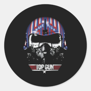 Top Gun Maverick Helmet Runder Aufkleber