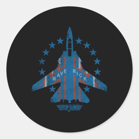 Top Gun Maverick Runder Aufkleber (Vorderseite)