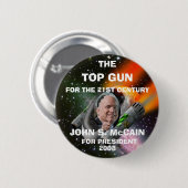 TOP GUN MCCAIN BUTTON (Vorne & Hinten)