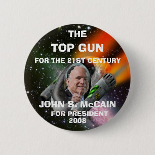 TOP GUN MCCAIN BUTTON