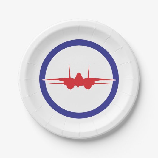 Top Gun Party Plate Pappteller (Vorderseite)