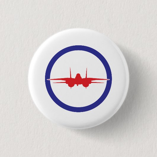 Top Gun Themed Button für Top Gun Themed Party (Vorderseite)