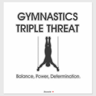 TOP Gymnastik Triple (M) Aufkleber