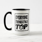 Top Hanukkah Dreidel Joke Gift Tasse (Links)