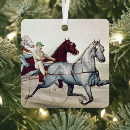 TOP Harness Racing Metal Ornament Aus Metall (InSitu)