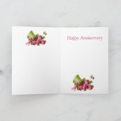 Top hat and flowers, Happy 23rd Anniversary Karte (Innenseite)