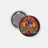 "TOP HAT Beer Label" Magnet (Vorderseite/Rückseite)