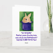 Top Hat Bunny Card Karte (Rückseite)