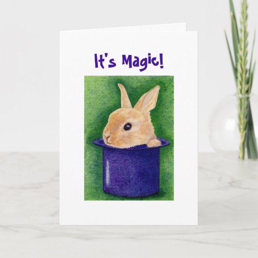 Top Hat Bunny Card Karte (Vorderseite)