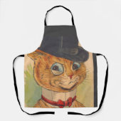 TOP HAT CAT LOUIS WAIN ART RETRO KÜCHE SCHÜRZE (Vorderseite)
