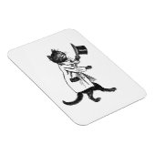 Top Hat Cat Vintag Art Flexi Magnet (Rechte Seite)