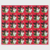 Top Hat Chicken Quartett Geschenkpapier (Flach)