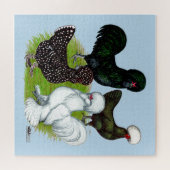 Top Hat Chicken Quartett Puzzle (Horizontal)