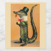 Top Hat Gator Weinetikett (Einzelnes Label)