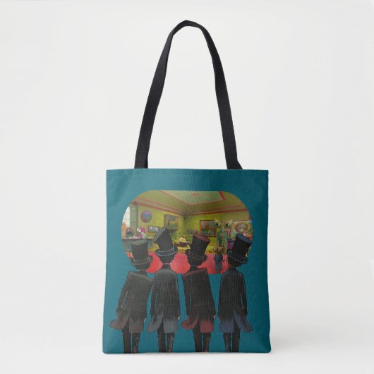 Top Hat Herren Tote Tasche (Vorderseite)
