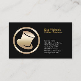 Top Hat Icon Children's Entertainer Business Card Visitenkarte