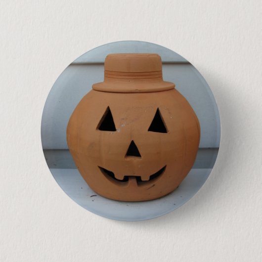 Top Hat Pumpkin Button (Vorderseite)
