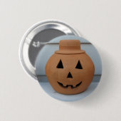 Top Hat Pumpkin Button (Vorne & Hinten)