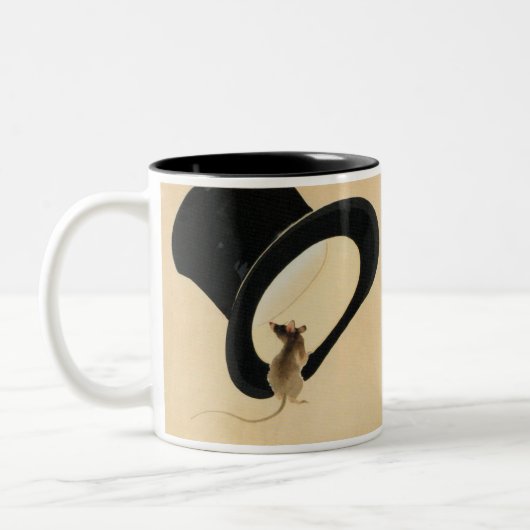 Top Hat Rat Year Chinese Zodiac Birthday Tasse (Links)