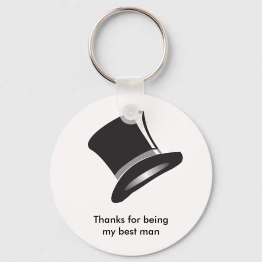 Top Hat Schlüsselanhänger (Vorderseite)