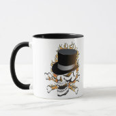 Top Hat Skull-Flaming Tasse (Links)