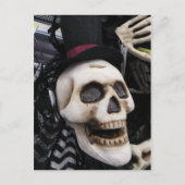 Top Hat Skull Postkarte (Vorderseite)