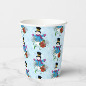 Top Hat Snowman Pappbecher (Rückseite)