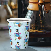 Top Hat Snowman Pappbecher