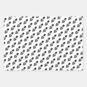 Top Hat Tuxedo Mustache Wedding Geschenkpapier Set (Vorderseite)