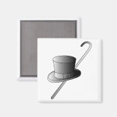 Top Hat und Cane Magnet (Vorderseite/Rückseite)