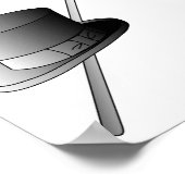 Top Hat und Cane Poster (Ecke)