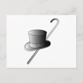 Top Hat und Cane Postkarte (Vorderseite)