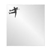 Top Hat und Cane Stich Dancer Notizblock (Vorderseite)