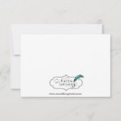 Top Hats Bow Krawatte Blue Gay Wedding Save the Da Date (Rückseite)