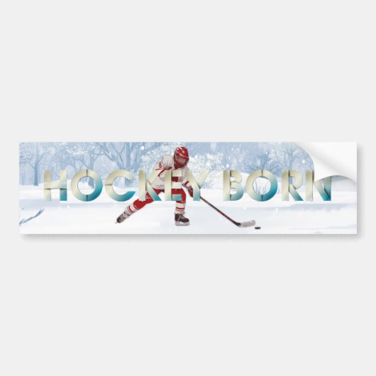 TOP Hockey Geboren Autoaufkleber (Vorne)