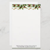 Top Holly Border Briefpapier (Vorne/Hinten)