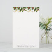 Top Holly Border Briefpapier (Stehend Vorderseite)